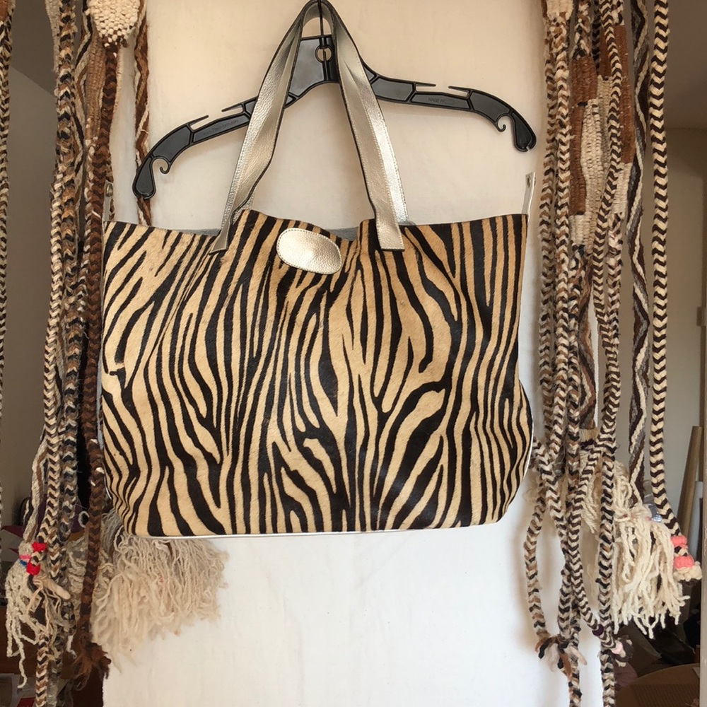Leather hand bag, cowhide